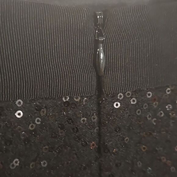 Boden Black Sequin Pencil Skirt Cocktail - Picture 4 of 6